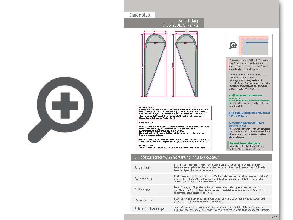 Product Bild beachflag_premium-drop_xl__4_4-farbig_bedruckt_inkl__gest__nge_und_kreuzfu__+wassertank